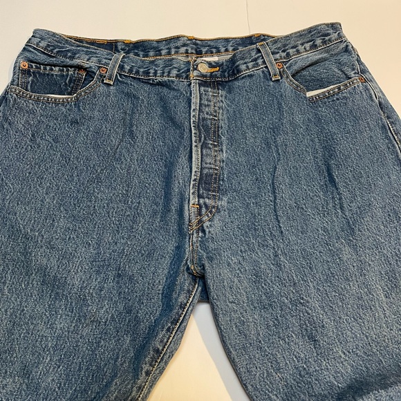 Men's Levi's 501 Original Dark Stone washed  Jeans 44 x 30 - Picture 6 of 9